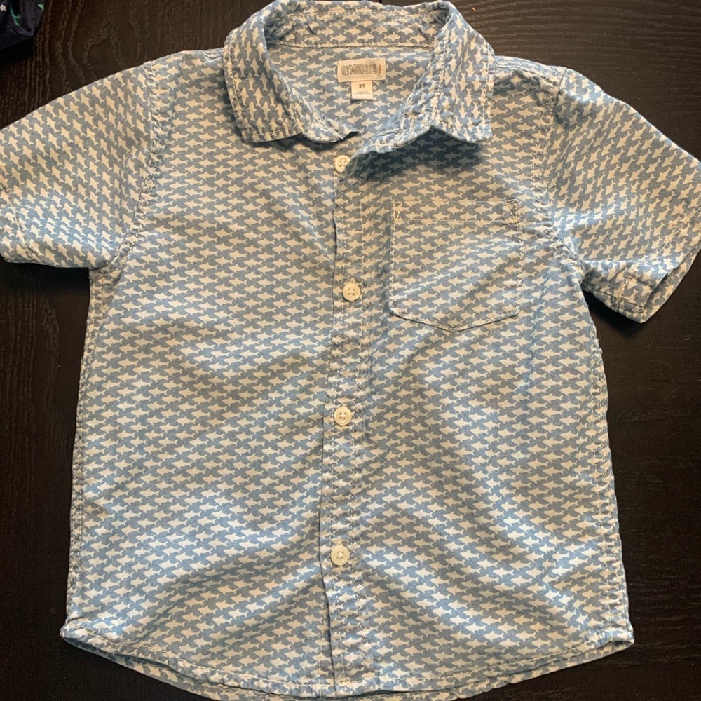 Gymboree Shark Button Down